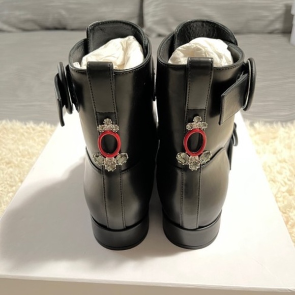 New Authentic Dior leather flat ankle bootie - Picture 3 of 7